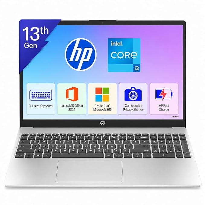 HP 15, 13th Gen Intel Core i3-1315U Laptop 
